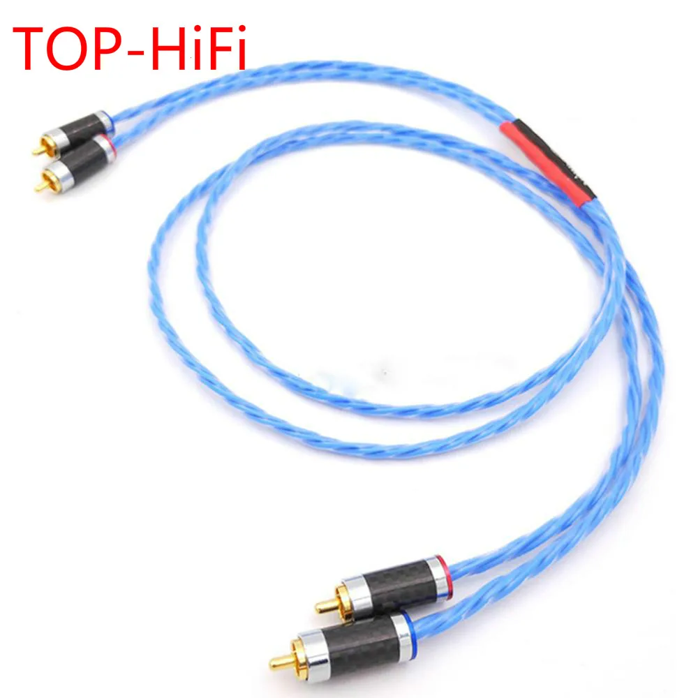 

TOP-HiFi Nordost Silver Plated Cable Blue Wgite Gold Plated RCA Interconnect Cable