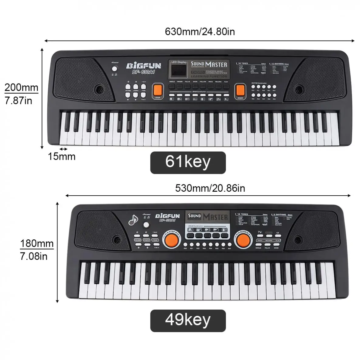 49 / 61 Keys Electronic Keyboard Piano Digital Music Key Board with Microphone Children Gifts Musical Enlightenment