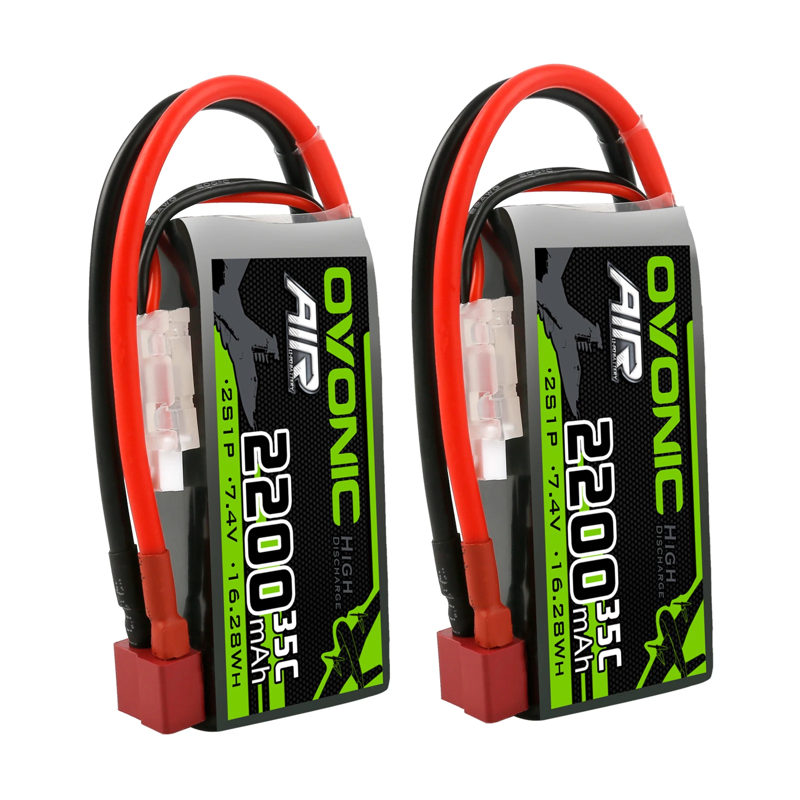 2S 11.1V 35C 2200Mah Lipo Battery with Deans T Plug Drone Battery for RC Airplane Quadcopter Helicopter FPV Racing Model Hobby