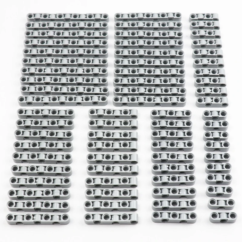 Kỹ Thuật Phần Tia 1X3 1X4 1X5 1X6 1X7 1X9 1x11MOC Khối Xây Dựng Studless Liftarm Thay Thế Cho Xe Tải Xe Lửa Khủng Long 70 Miếng