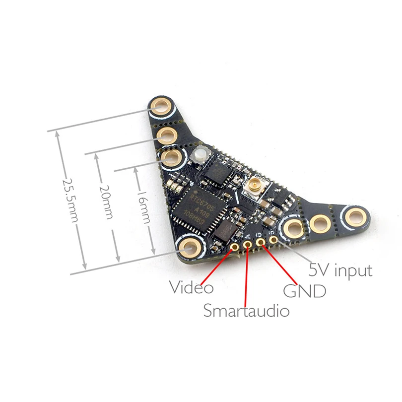 Happymodel OpenVTX OVX303 OVX300 5.8G 40CH 0/RCE/25mw/100mw/300mw VTX Nano Size VTX Receiver for FPV Racing RC Drone