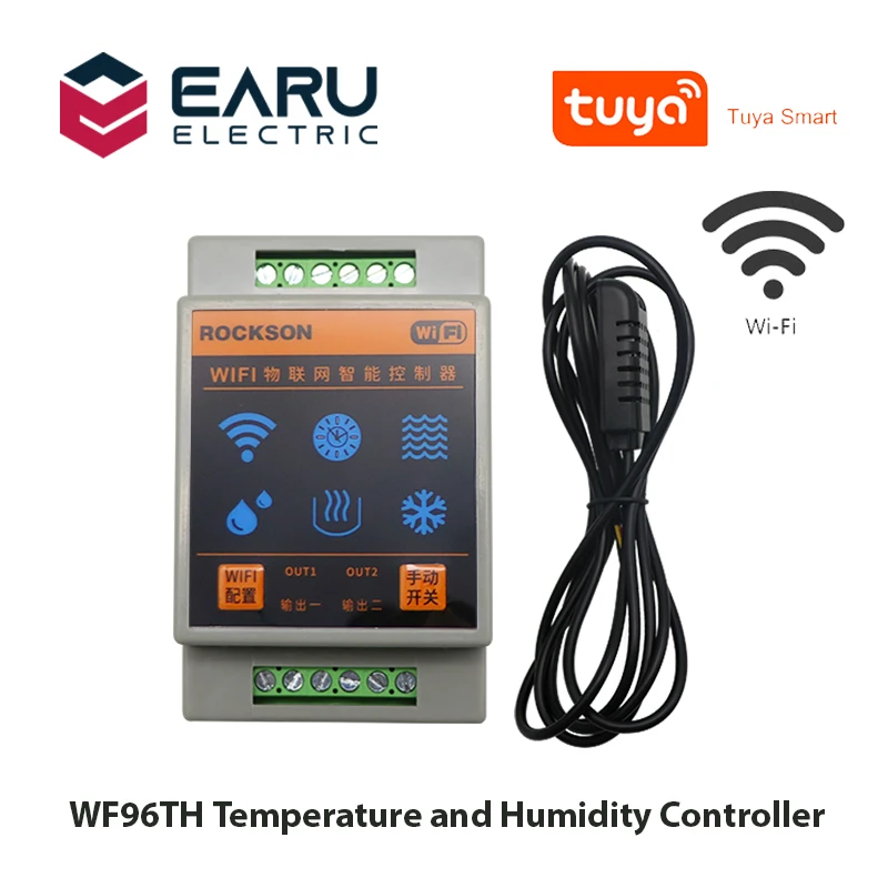 

WIFI Smart Thermostat Temperature And Humidity Controller TRV Digital Boiler Heating Cooling Timer Alarm By Tuya Smart Life App