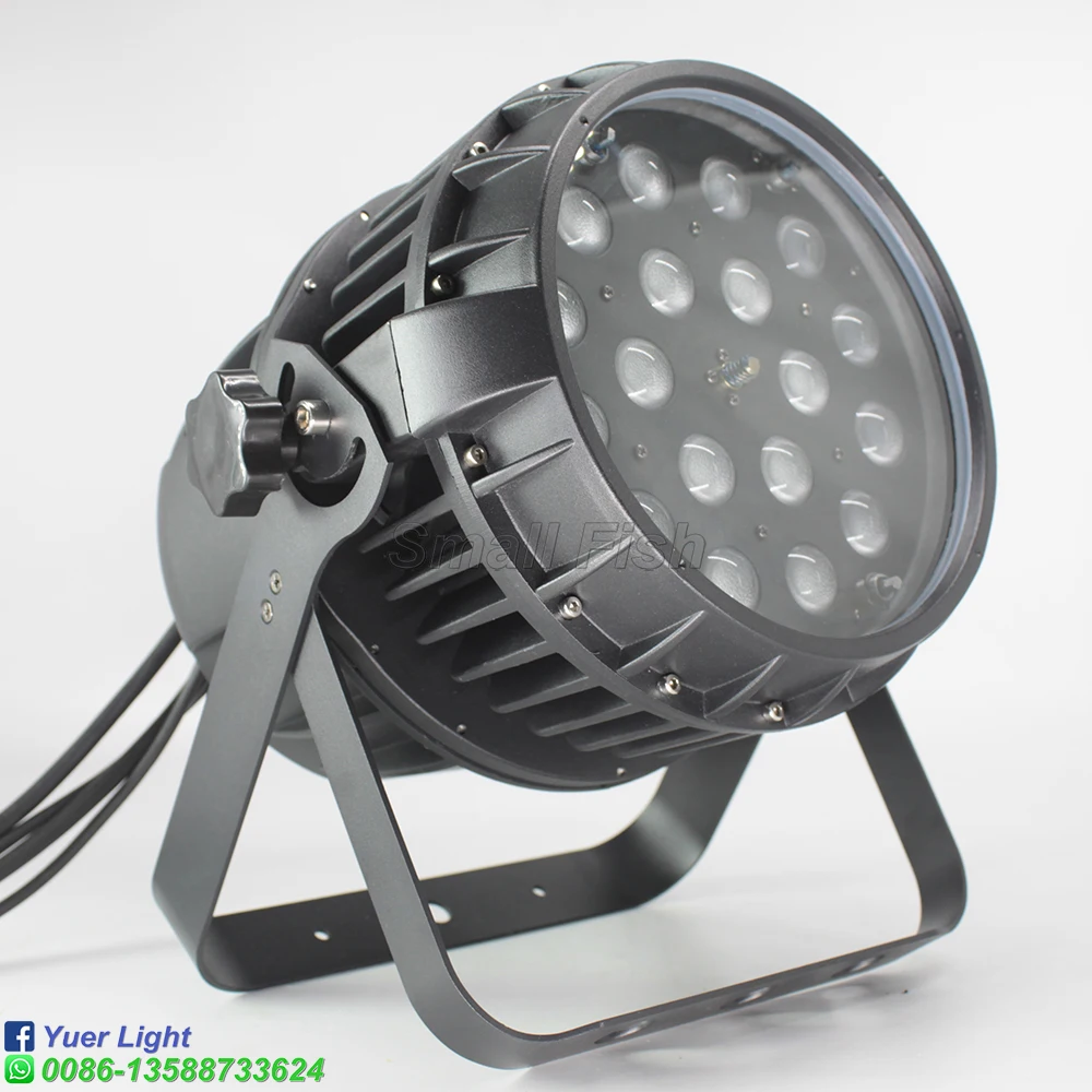 2Pcs/Lot DMX RGBW LED Disco Wash Light 18X10W LED Waterproof Par Light Professional Stage Lighting Effect Lights Party DJ Light