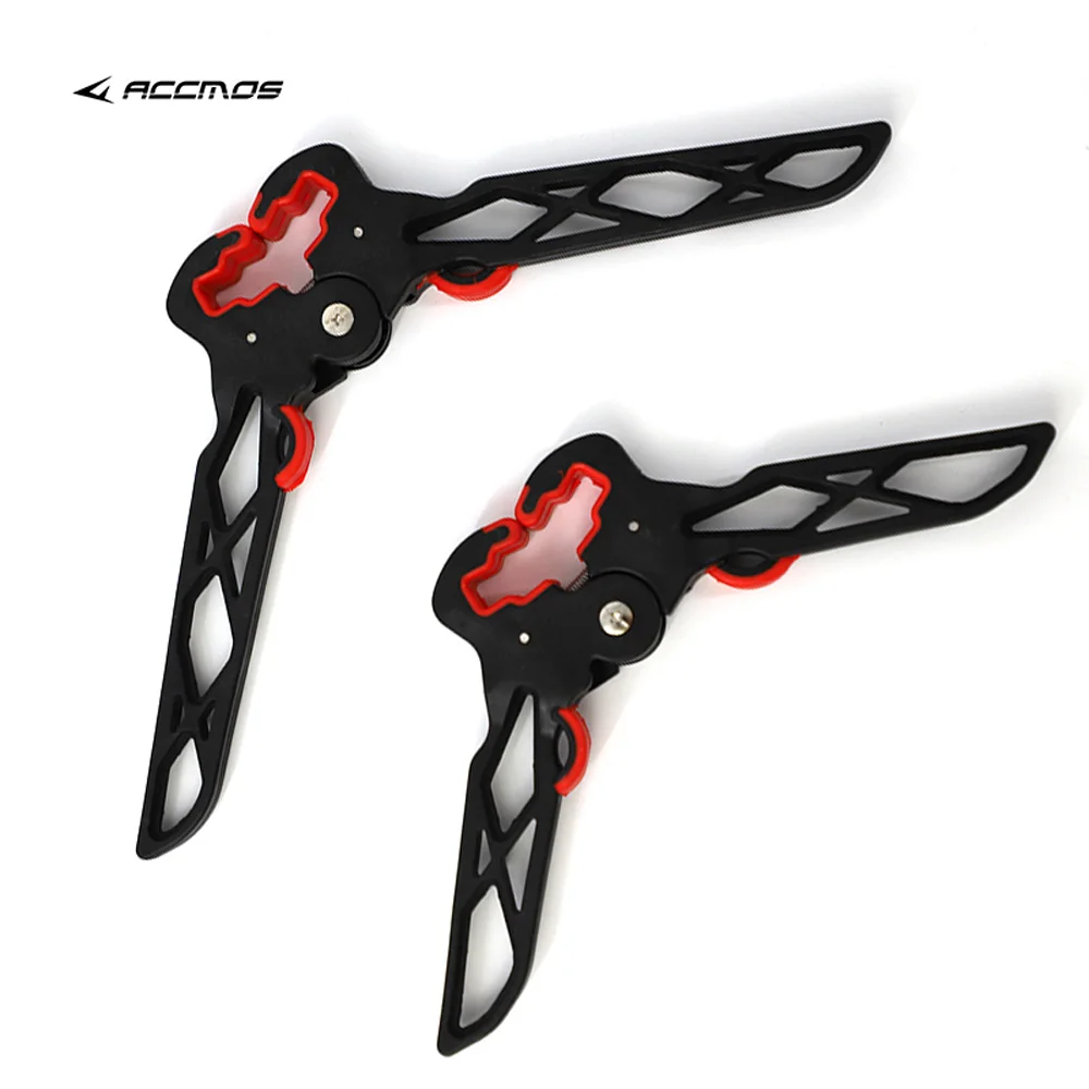 2 boyutları bileşik yay standı tutucu okçuluk olimpik yay braketi bacaklar hedefler avcılık ok Kicks standı tutucu