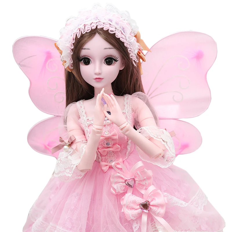 

New 2020 Lifelike 60cm Fashion Girl Dolls Toys For Children Handmade BJD 1/3 Princess Doll 20 Movable Jointed Doll Girls Gift