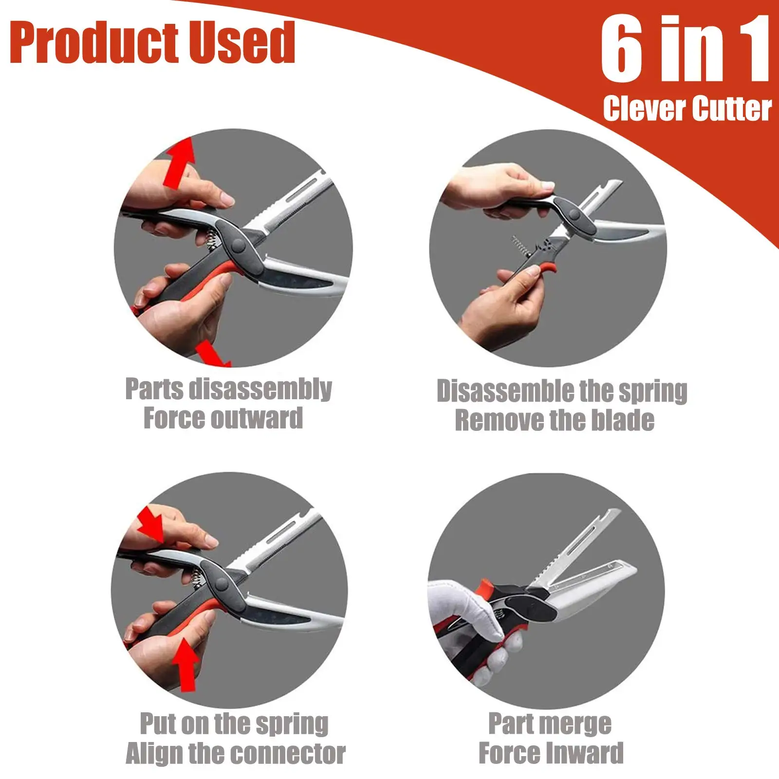 Multipurpose Vegetable Slicer with Cutting Board, Kitchen Cutter, Food Scissors, Fruit Chopper, Knife, Gadgets Tools, 6 in 1