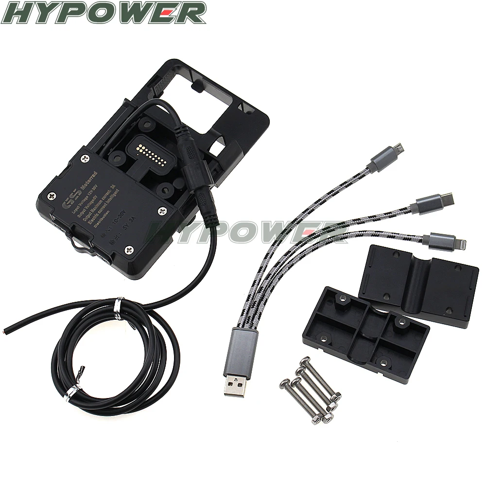 For KYMCO 350 300i Xciting 250 400 S400 Motorcycle Front Phone Stand Holder Smartphone Phone GPS Navigaton Plate Bracket 12mm