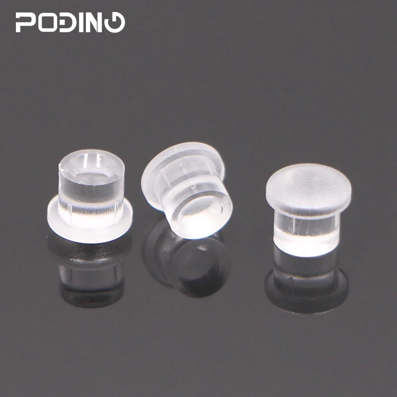 50pcs/lot Poding LED Light Pipe RoHS Plastic Clear Round Head Light Pipe PLP5-2-125