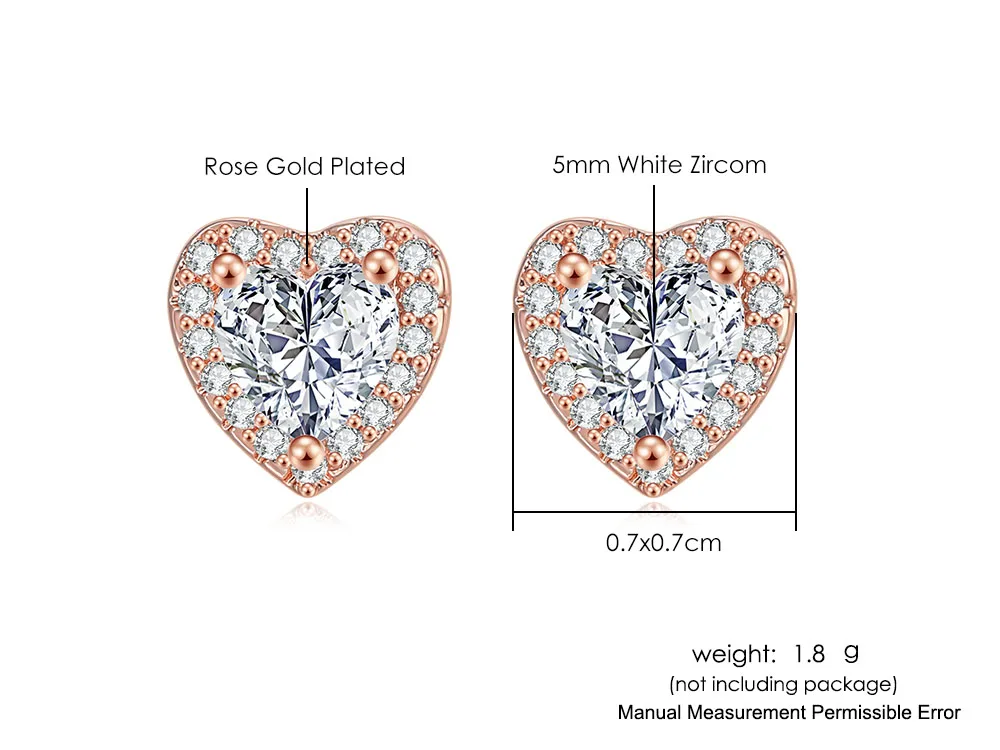Shiny Ästhetischen Stud Ohrring Für Frauen Neue Jahr Geschenk Piercing Wunderschöne CZ Zirkon frauen Earing Modeschmuck Zubehör E082 – Detail 2