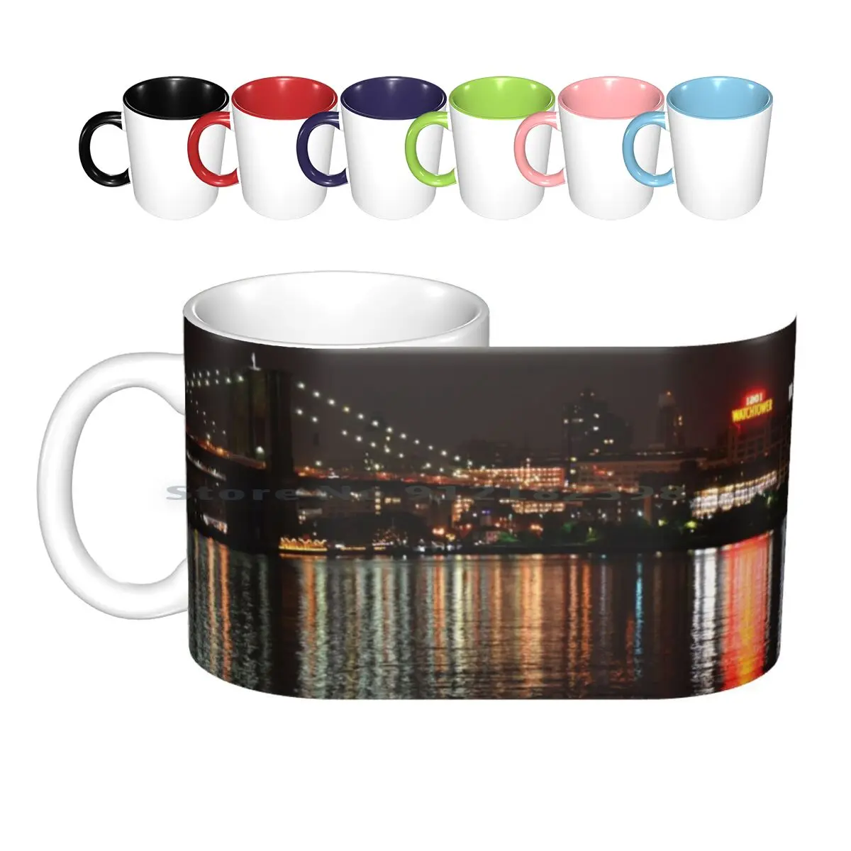 Brooklyn Watch Tower Ceramic Mugs Coffee Cups Milk Tea Mug Brooklyn Watchtower New York New York City Manhattan Brooklyn Bridge