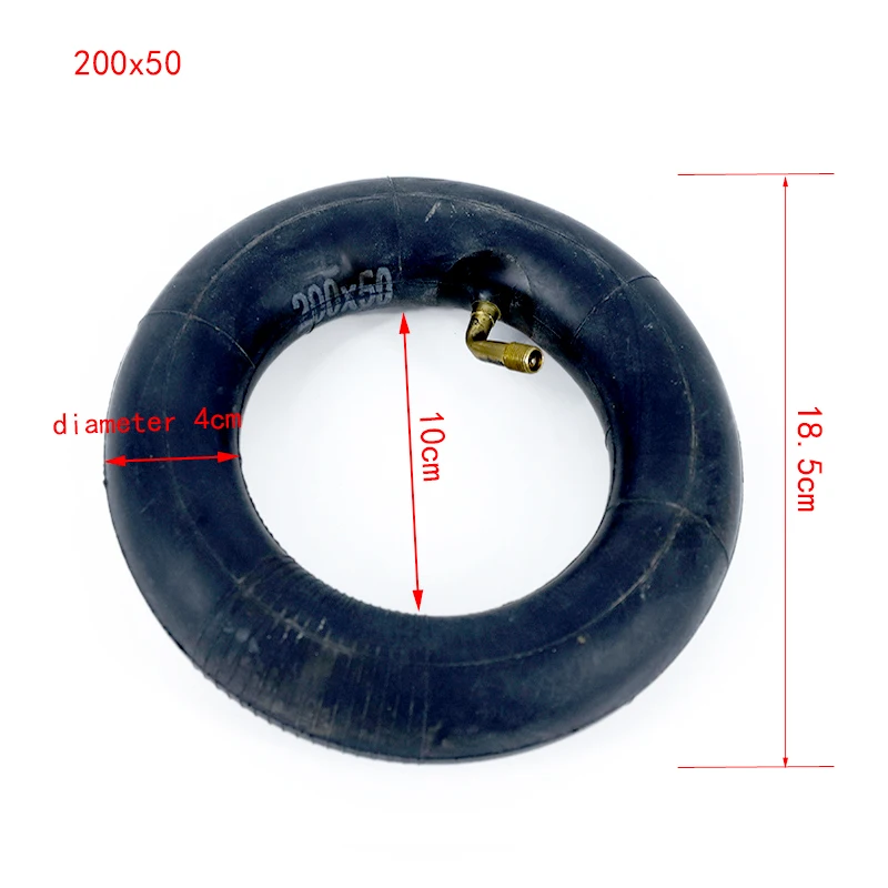 Good Quality 200 X 50 Inner Tube 200*50 Inner Camera 8x2 Inch Inner Tire for Gas & Electric Scooter Pocket Bike Accessories