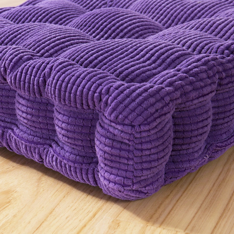 Cojín largo grueso para silla de jardín, alfombrilla de asiento para el hogar, Color sólido, para suelo, 55x150/55x165cm, personalizable