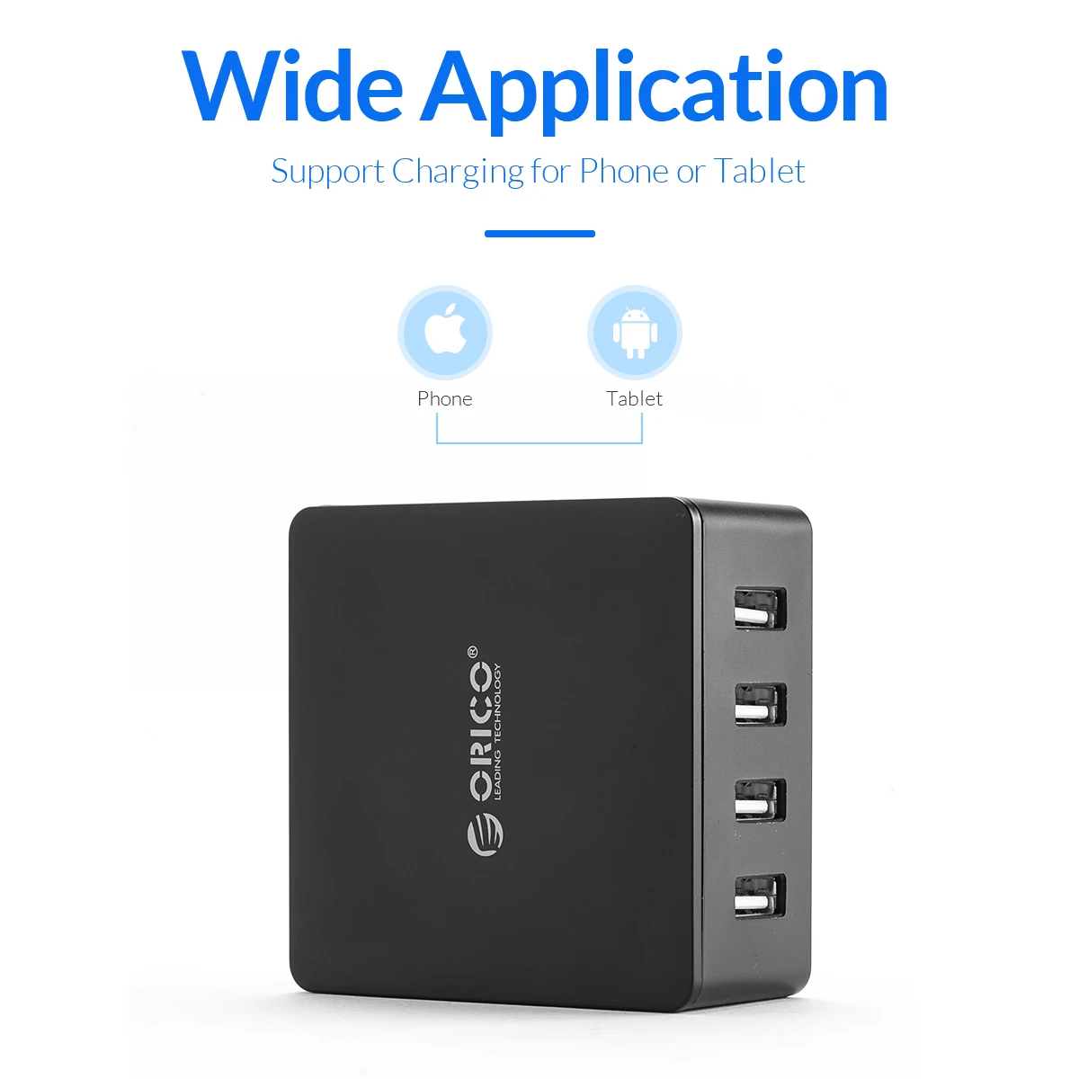 ORICO Desktop USB Charger Series Multi-port USB Charging Dock for iPhone Samsung Xiaomi Huawei Home Office Desk Charger Station