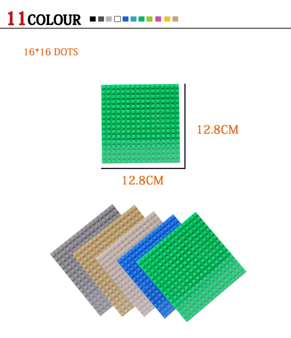 6 teile/satz Grundplatte 32*32 32*16 Studs Klassische Figuren Bausteine Platten Ziegel Grundplatte Blöcke Kinder spielzeug Für Kind Geschenke – Detail 5