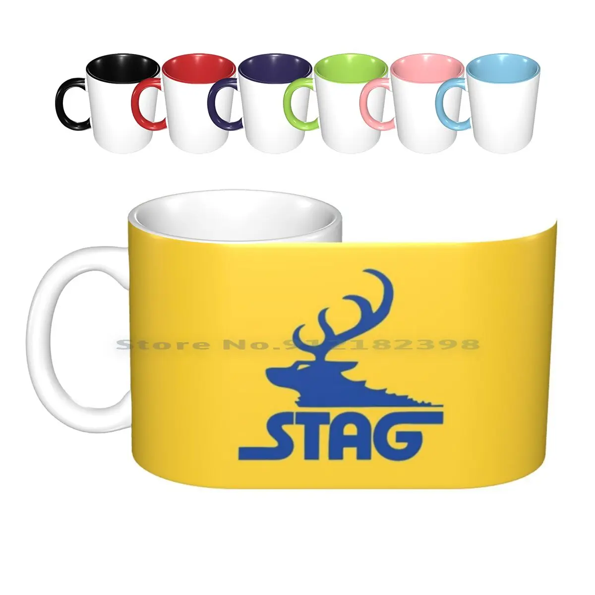 Stag 1970s Mag Logo. Ceramic Mugs Coffee Cups Milk Tea Mug Mag 70s Logo Adult Magazine Lads Mag X Rated Xxx Vintage Erotica