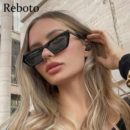 Imagen 2 del producto Gafas de sol Retro con forma de ojo de gato para mujer, Estilo Vintage femeninos de anteojos de sol, Sexy, con protección UV400