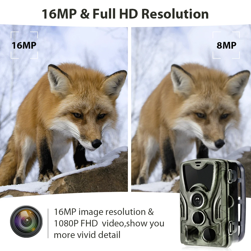 2,0 inch LCD Jagd Trail Kamera 20MP 1080P Nachtsicht Wasserdichte Kameras Foto Falle HC801A Drahtlose Wildlife Überwachung