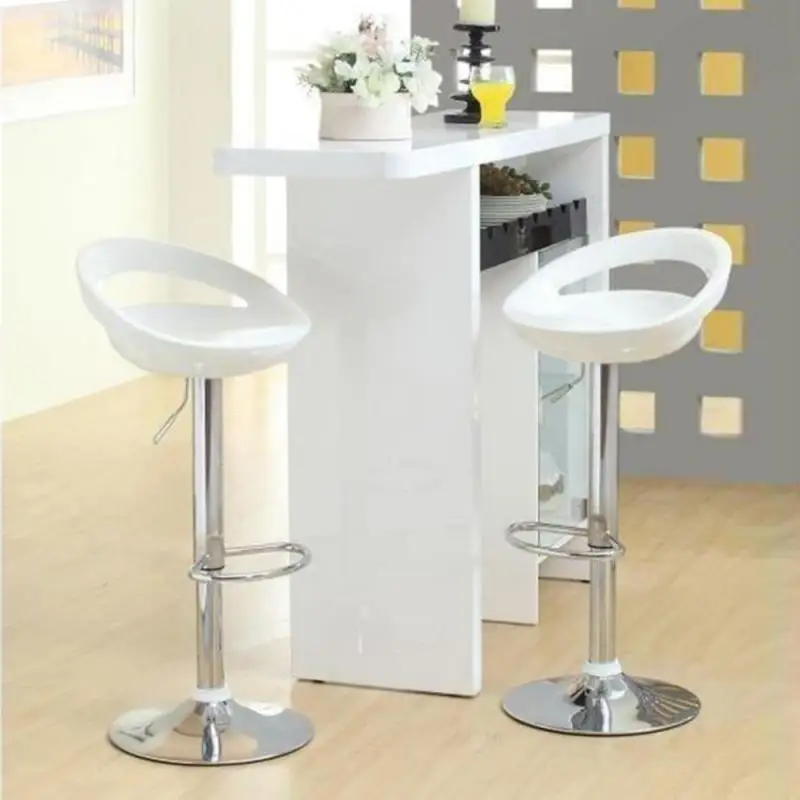 

2PCS/Set Bar Stool Kitchen Chair Leisure Leather Adjustable Gas Lift Modern Living Room Home Office Kitchen Chair HWC