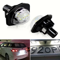 2PCs Bright 18 Leds License Plate Light Lamp Bulbs Number Plate Light For TOYOTA ALPHARD AUEIS ADE COROLLA WISH URBAN