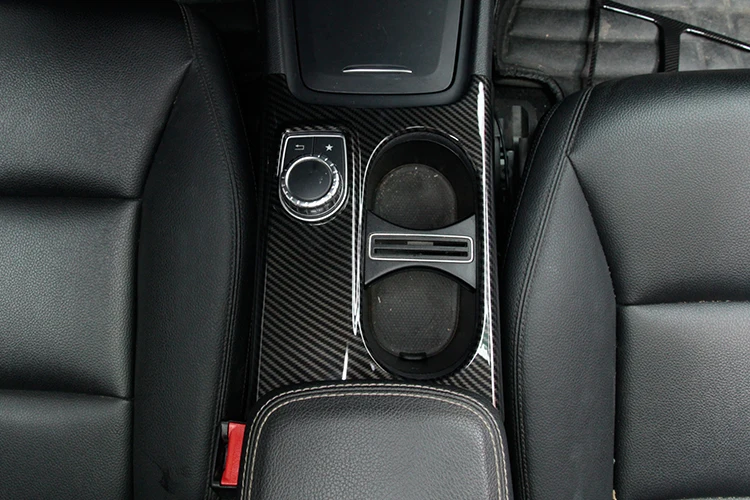 LHD RHD Für Mercedes Benz A/GLA/CLA Klasse C117 W117 W176 X156 2012-2018 AMG ABS Carbon Faser Tasse Halter Abdeckung Trim Zubehör – Detail 6