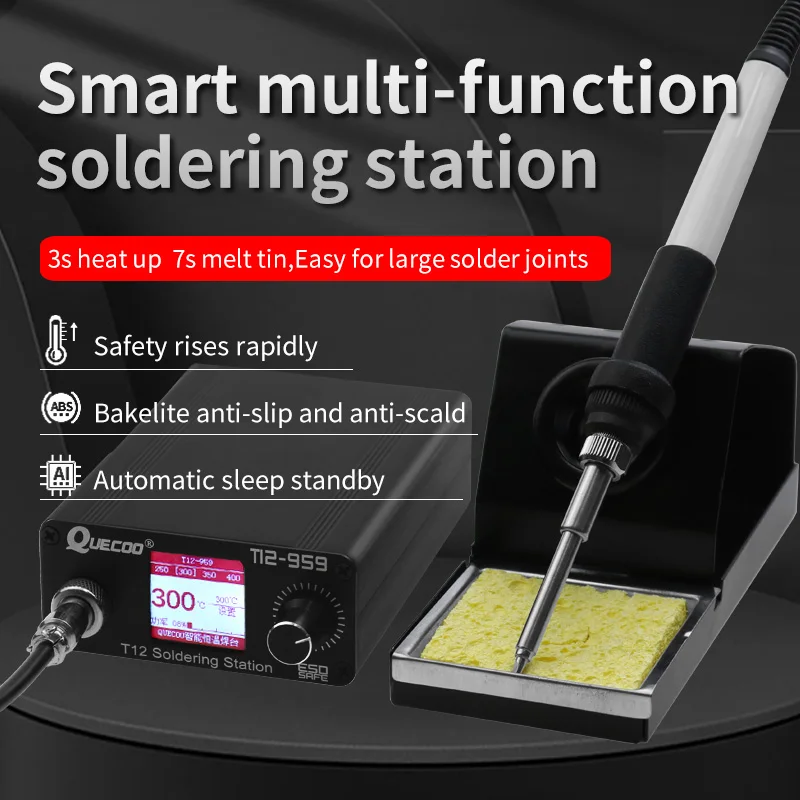 T12-959 V5.1 Soldering Station Electronic Soldering iron OLED bigger Digital display and 5pin 907 handle iron tip