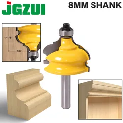 1PC 8mm Shank Classical & Bead Molding & Edging Router Bit - Tenon Cutter for Woodworking Tools