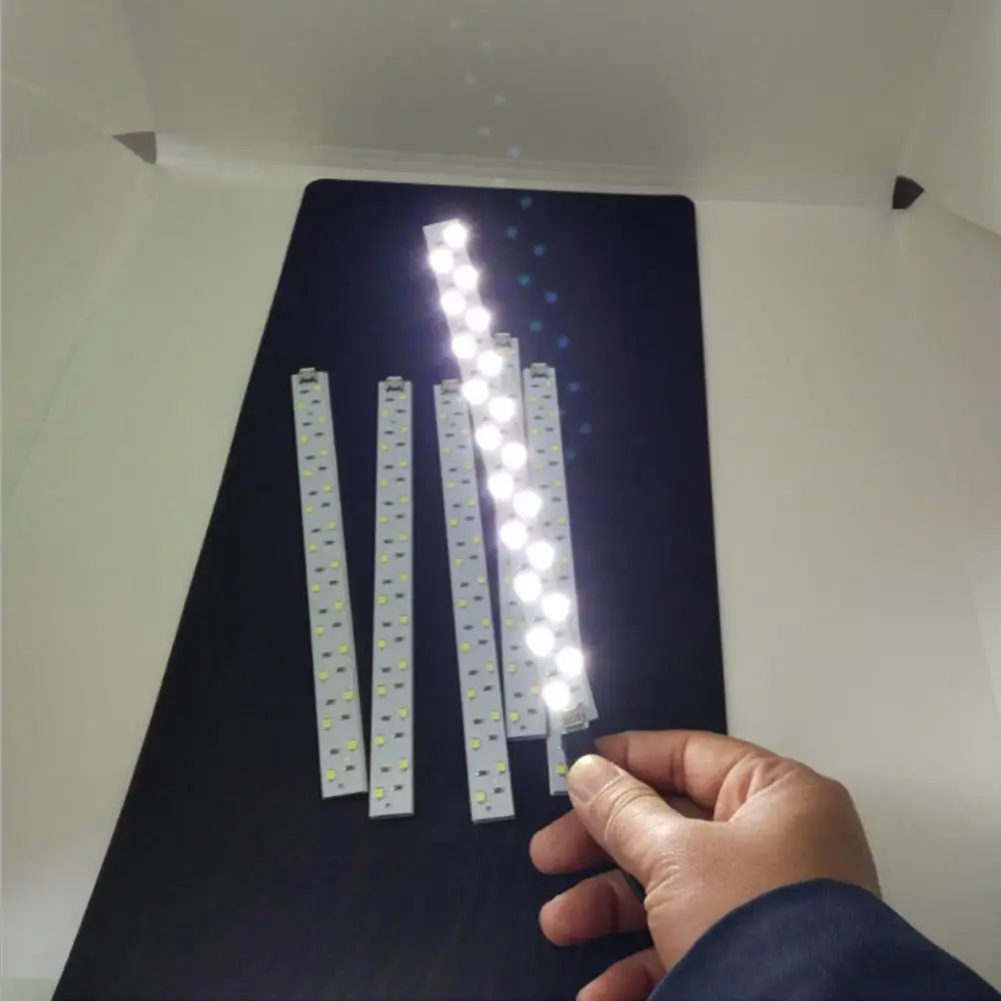 20LED Light Strip Bar Photo Studio Lighting for Soft Box Shooting Tent Closet Aviation Aluminum Plate Photo Studio kit Accessory