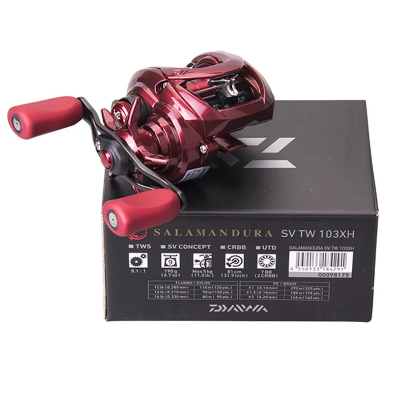 Original DAIWA SALAMANDURA AIR TW 8.1R 8.1L SV TW 70 103 150 Low Profile Baitcasting Saltwater Freshwater Fishing reel