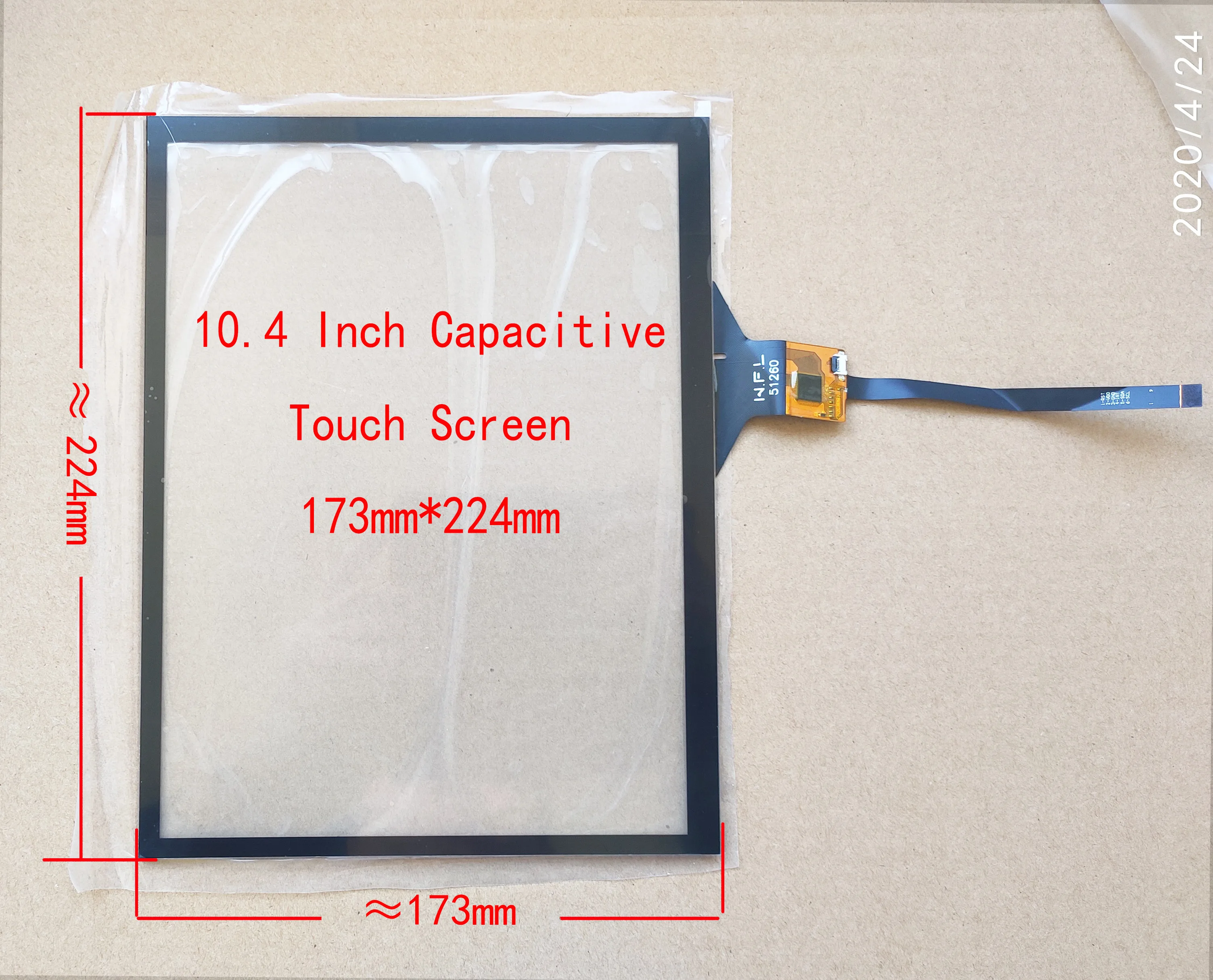 

10.4 inch Car Radio Capacitive Touch Screen Sensor Digitizer GT928/9271 6pin/12pin 224*173mm For Chevrolet, Cruz WFL-51260