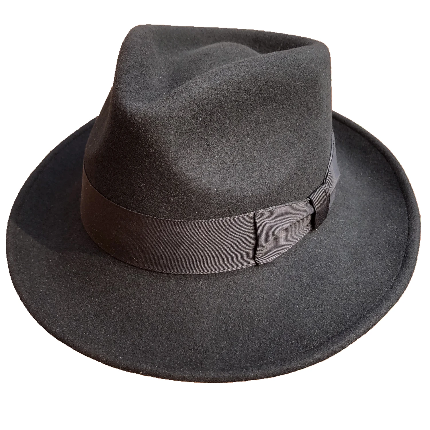 Wool Felt Crushable Packable Fedora Hats for Men Women Black Camel Red Color