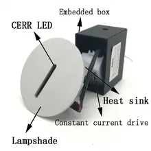 LED Wall Stair Light Indoor Recessed Corridor #4