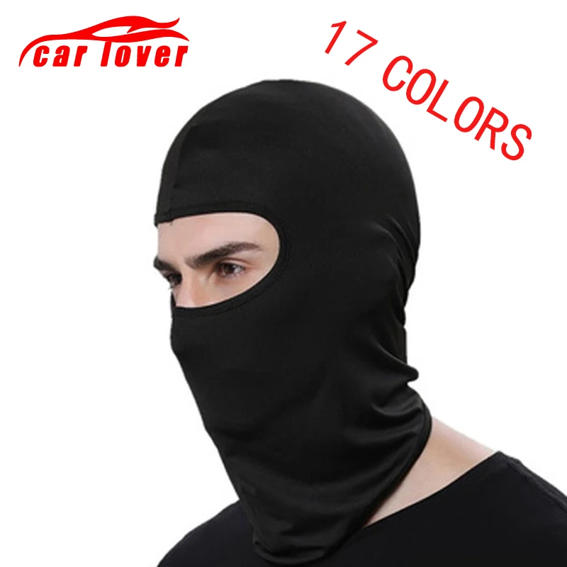 Motorcycle Face Mask Cycling Balaclava Full Cover Face Mask Hat Balaclava lycra Ski Neck Summer Sun Ultra UV Protection Thin Hot