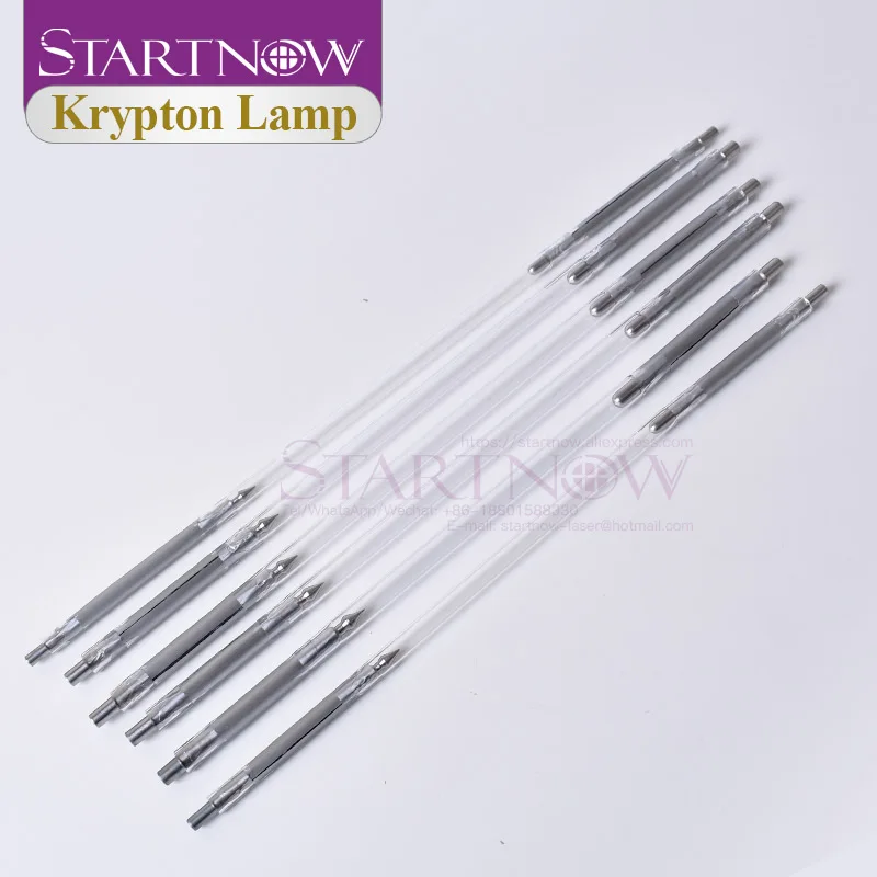 Startnow Laser Krypton Lamp 8x125x270-5 Nd:YAG Laser Flash Tube 6.5*100*250-4 Short Arc Lamp For YAG IPL Marking Machine