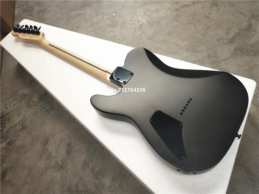 Hot selling black AS Jim Root signature electric guitar lock knob maple fingerboard high quality factory direct