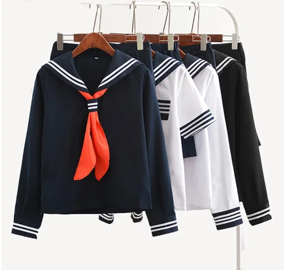 Anime giapponese Jigoku Shojo Costume Cosplay Hell Girl Enma Ai Costume Cosplay JK Student School Uniform Sailor Suit