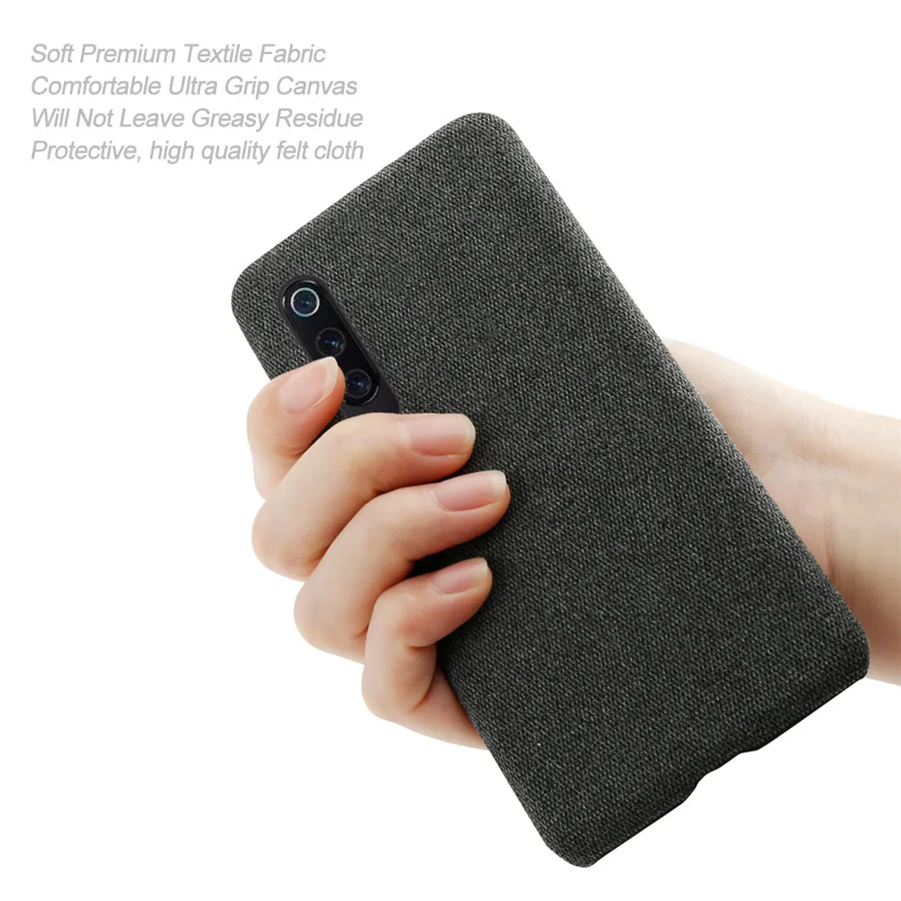 Slim Cloth Texture Fitted Cover for Xiaomi Mi 9 Case Fabric Ultrathin Antiskid Capa for Xiomi Mi 9 mi9 xiaomi9 9 SE Lite 9se