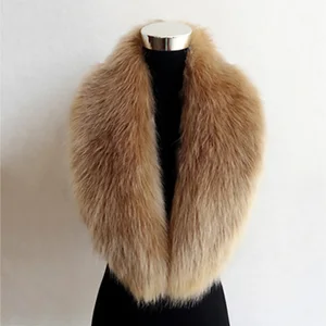 100cm Women Faux Fox Skin Color SkiCol Thick Skin Imitation Shawl Autumn and Winter Hot Neck Solid Color Cachecol Main Main Sales Coat Collars - №4