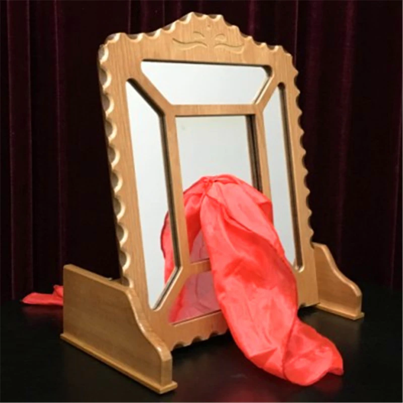 Silk Thru /Through Mirror - Remote Control Magic Tricks Magician Stage Gimmick Illusions Accessories Mentalism Penetration Magia