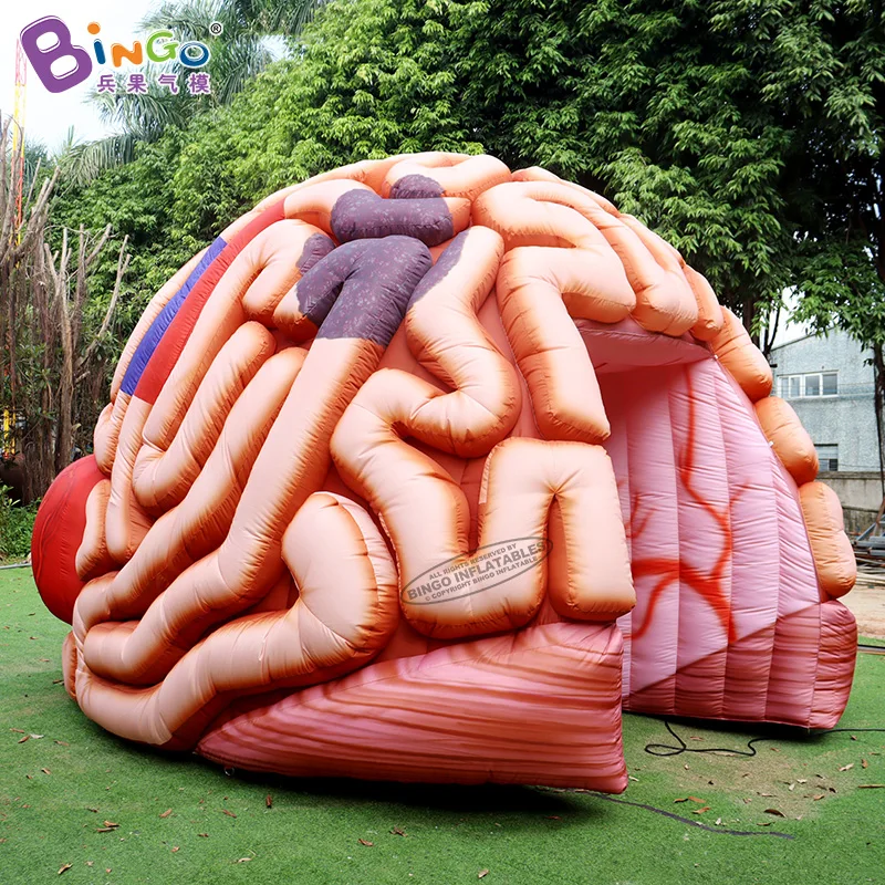 Customized 5.1x4.5x3.6 Meters Inflatable Brain Tunnel Tent For Education / Blow Up Inflated Brain Balloon - BG-H0040