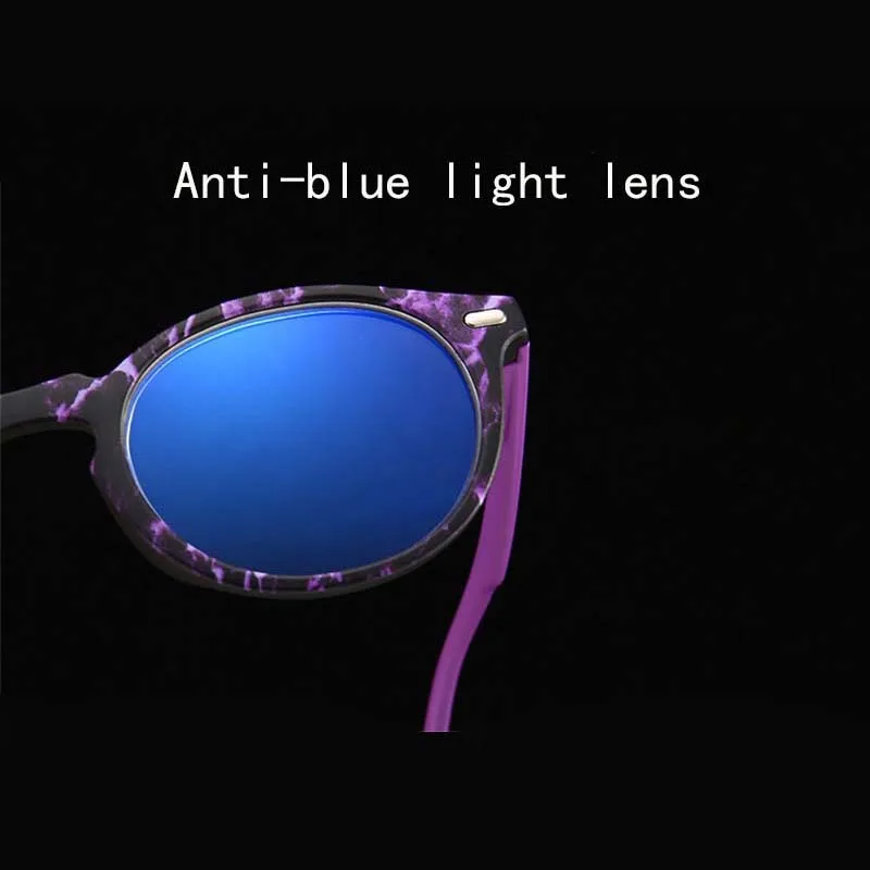 

MGHBHS New ladies blue reading glasses fashion men's anti-radiation anti-fatigue reading glasses