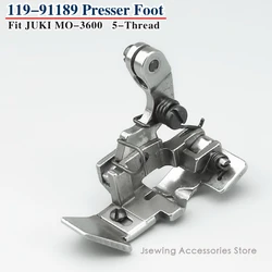 119-91189 Presser Foot for JUKI MO-3600 6716 Fit Industrial 5 Thread Overlock Sewing Machine High Shank