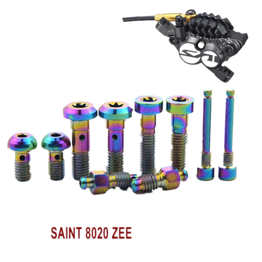 

Titanium Screws for SAINT 8020 ZEE Brake Kit Screws Fixing linning FC Gold and Multiple Color Hexagon Head Ti fastener