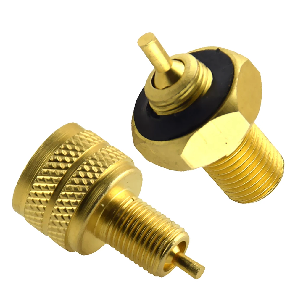 2 Pieces High Quality Bore Tire Valve Reducer Adapter External + Internal