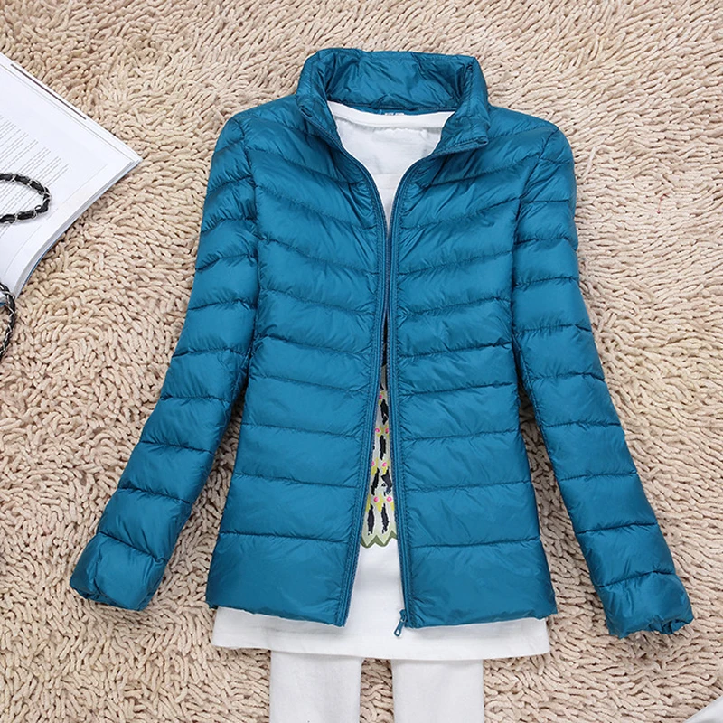 0-10℃ Women Winter Coat Autumn Ultralight Duck Down Jacket for Women Slim Puffer Jacket Portable Outerwear Windproof Down Coat