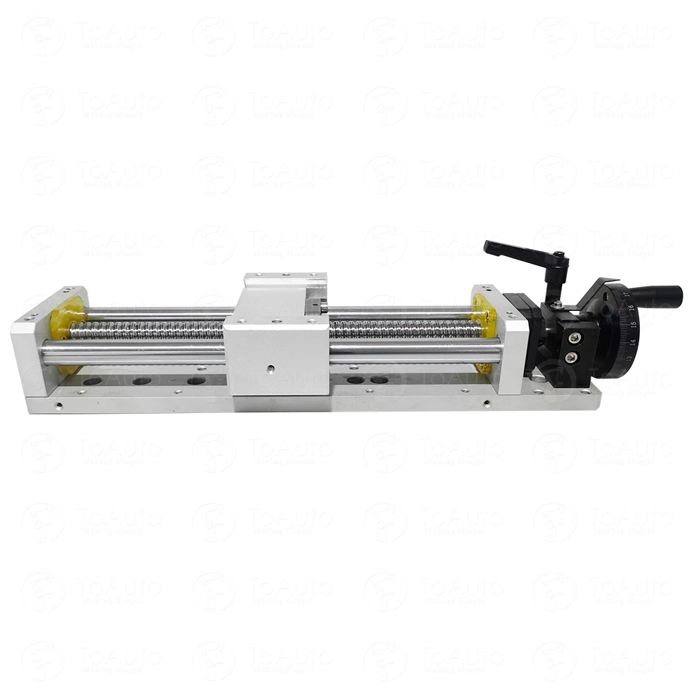 400 mm Stroke  Manual  Sliding Table SFU1605 Ball screw C7 Repositioning resolution 0.03mm Manual Operation Linear Guides