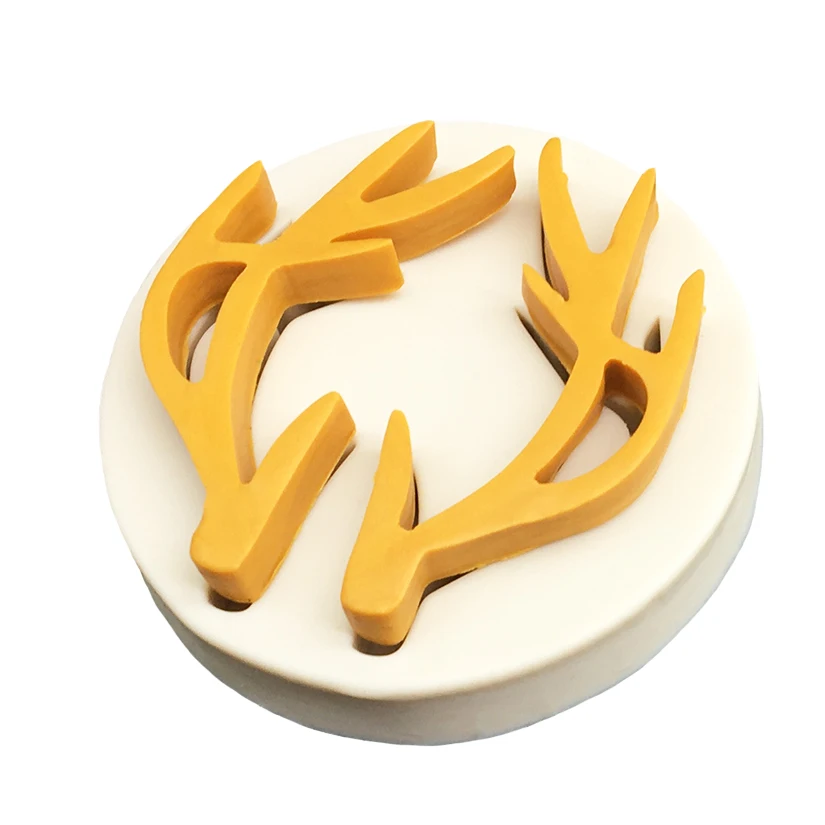 Christmas Reindeer Horn Silicone Mold Resin Tools Sugarcraft Cupcake Baking Mold Fondant Cake Decorating Tools