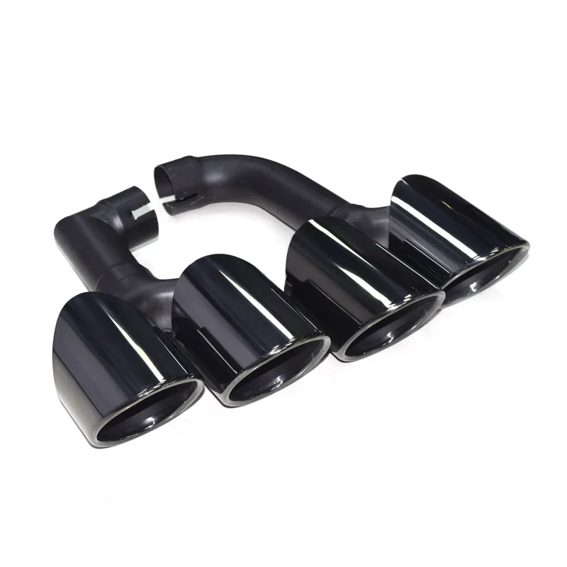 One Pair Car Accessories Exhaust Pipe For BMW X3 G01 G08 25i 30i 2018-2020 Stainless Steel Black Muffler Tailpipe Nozzles