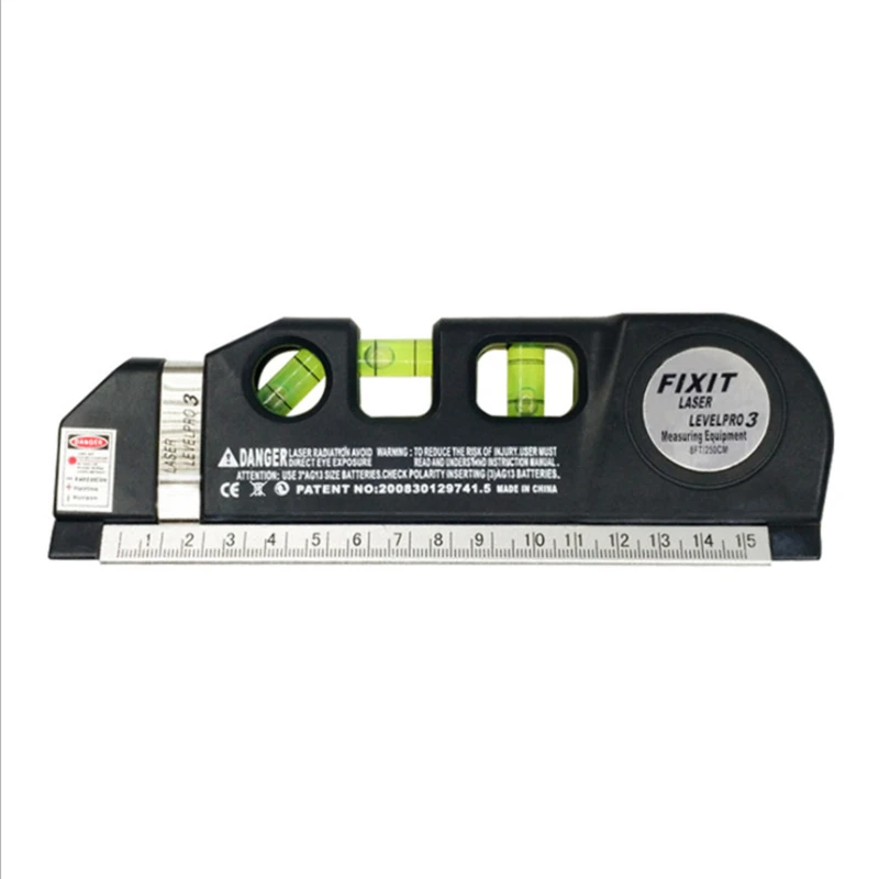 Laser Level Horizon Vertical Measure Tape Horizontal Ruler Infrared Level Measure Level Laser Cross Line Aligner Bubbles Rulers