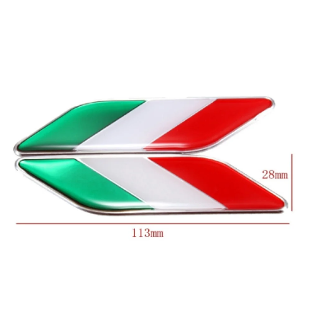 Car Italy Flag Italian Emblem Stickers Fender Car Decal For Fia