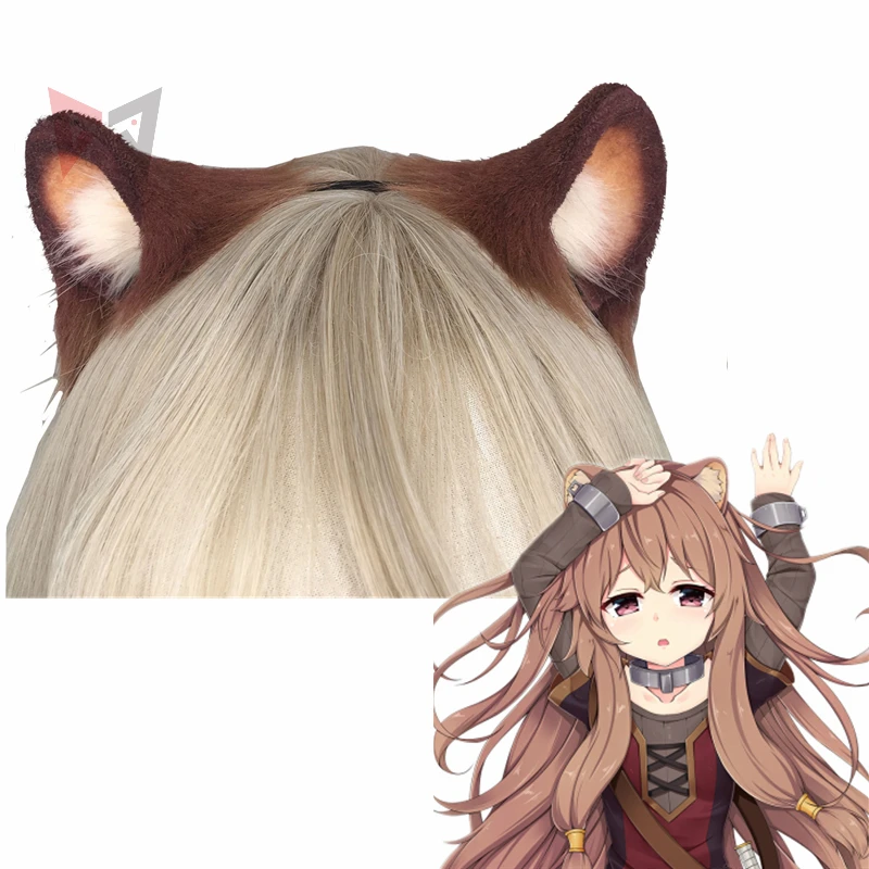 MMGG New  Tate no Yuusha no Nariagari Raphtalia cosplay brown bear ears headwear  original handmade work headband